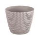 Doniczka okrągła Splofy - 19 cm - mocca