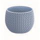 Doniczka okrągła Splofy Bowl Basic - 18 cm - lodowy szary