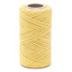 Nić lniana - nabłyszczana, żółta - 100g/120m