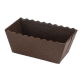 Foremka papierowa do pieczenia Easy Bake - prostokątna - 16 x 8 x 6 cm - brązowa - 5 szt.