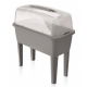 Domowy ogród na nóżkach z pokrywą - Szklarenka domowa Respana Planter Set - 77 cm - kamienny szary