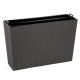 Kwietnik Werbena - 19 x 56 cm - rattan grafit