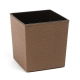 Doniczka ekologiczna z domieszką drewna - Juka Eco - 19 cm - dłuto - naturalne drewno