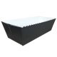 Foremka papierowa do pieczenia Easy Bake - prostokątna - 20,3 x 7,6 x 6,2 cm - czarno-biała