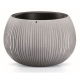 Doniczka okrągła + wkład Beton Bowl - 14,4 cm - beton