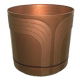 Doniczka okrągła Korado - 20 cm - brązowy metaliczny