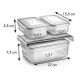 Torba termoizolacyjna z 3 pojemnikami - FRESHBOX - antracytowa