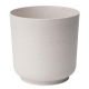 Doniczka z domieszką drewna - Satina Eco - 25 cm - biała