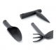 Zestaw 3 narzędzi ogrodniczych - Respana Gardening Tools - łopatka, motyczko-pazurki, pikownik