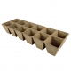 Doniczki torfowe kwadratowe 6x6 cm - 12 sztuk