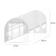 Tunel foliowy ogrodowy - 4,0 x 2,5 m