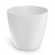 Doniczka okrągła Mate - wewnętrzna i zewnętrzna - 18 cm - biała