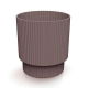 Doniczka ryflowana Milly - 15 cm - marsala
