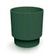 Doniczka ryflowana Milly - 15 cm - zielona piniowa