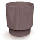 Doniczka ryflowana Milly - 20 cm - marsala