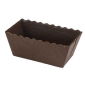 Foremka papierowa do pieczenia Easy Bake - prostokątna - 16 x 8 x 6 cm - brązowa